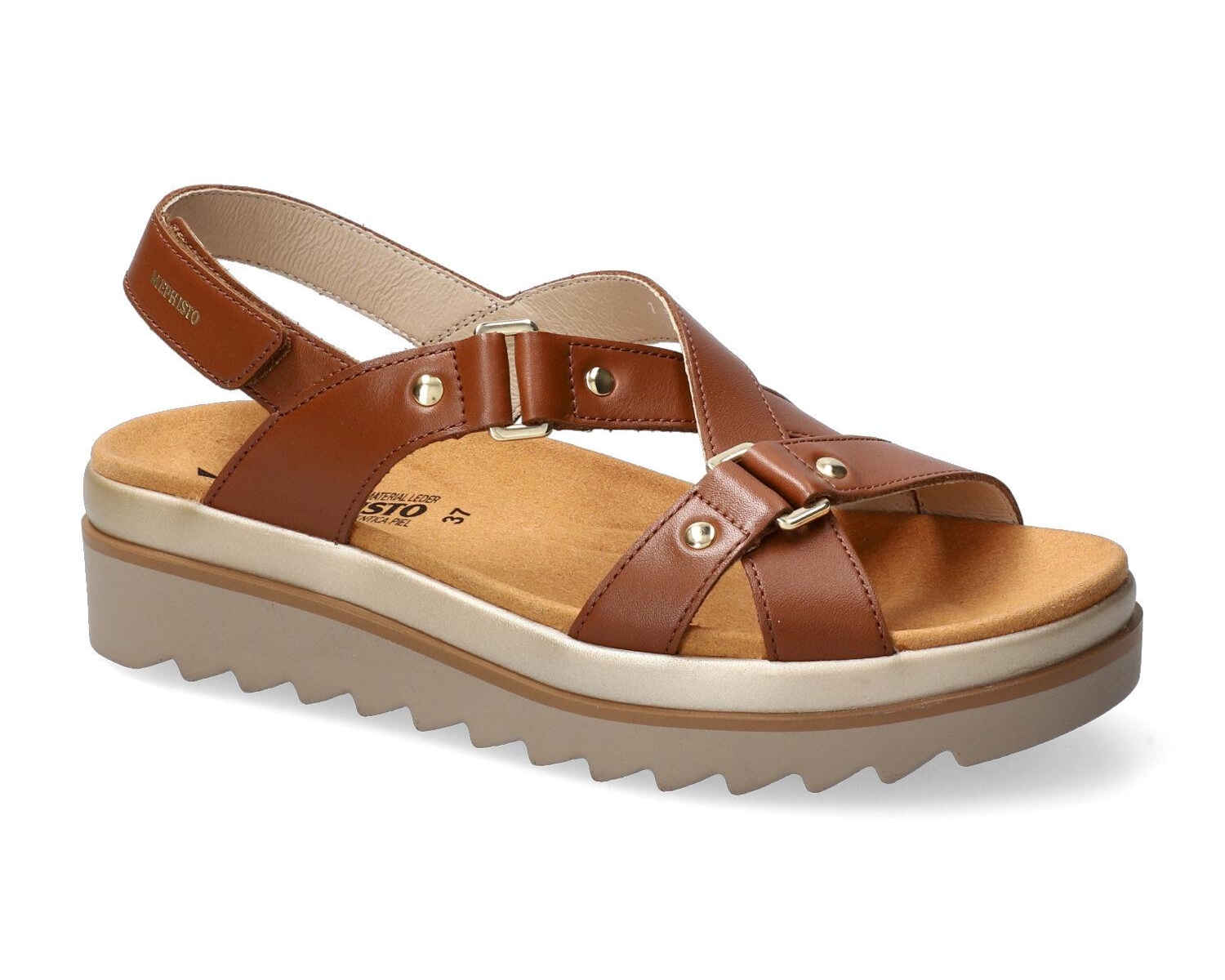 sandales femme modèle Dalma Brun chili - Mephisto